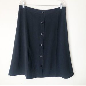 Everlane Japanese GoWeave Swing Skirt Black NWOT